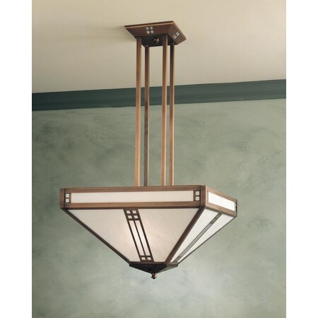 Arroyo Craftsman 18" prairie inverted chandelier PCH-18CR-AC